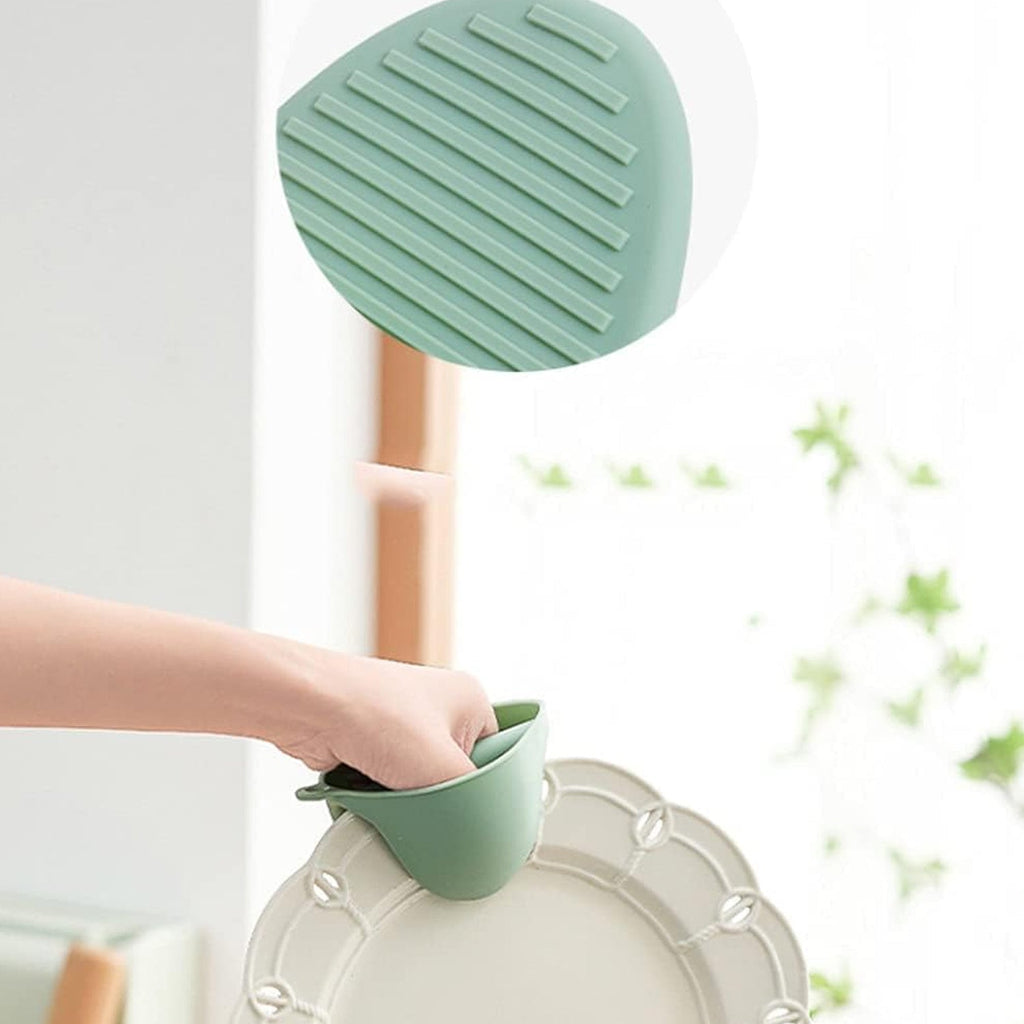 Silicone Kitchen Pot Holder With Textured Grip For Hot Cookware Handling (1 Pc)